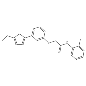 2-(3-(5-ethyl-1,3,4-oxadiazol-2-yl)phenoxy)-N-(o-tolyl)acetamide Structure