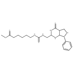 methyl 6-[(4-oxo-1-phenyl-3,3a,5,6,7,7a-hexahydro-2H-pyrazolo[3,4-d]pyrimidin-6-yl)methylcarbamoylamino]hexanoate结构式