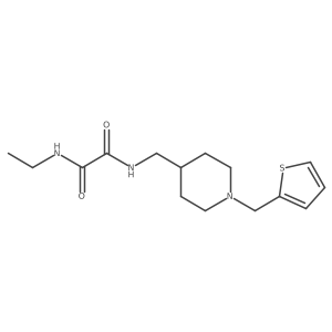 N1-ethyl-N2-((1-(thiophen-2-ylmethyl)piperidin-4-yl)methyl)oxalamide Structure