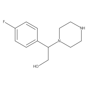 2-(4-Fluorophenyl)-2-(piperazin-1-yl)ethan-1-ol Structure