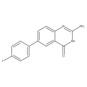2-Amino-6-(4-fluorophenyl)-4-hydroxy-quinazoline Structure