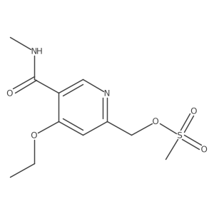 4-Ethoxy-5-methylcarbamoylpyridin-2-ylmethyl methanesulfonate结构式