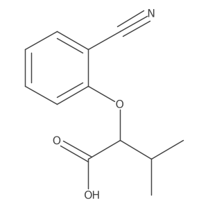 2-(2-Cyanophenoxy)-3-methylbutanoic acid结构式
