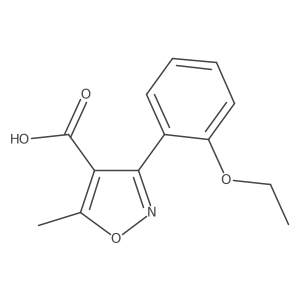 3-(2-Ethoxyphenyl)-5-methylisoxazole-4-carboxylic acid Structure