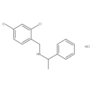 N-(2,4-Dichlorobenzyl)-1-phenylethanamine hydrochloride Structure