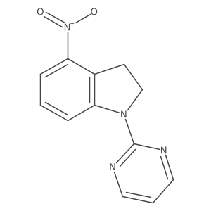 4-nitro-1-pyrimidin-2-yl-2,3-dihydro-1H-indole结构式
