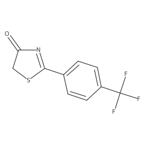 2-[4-(Trifluoromethyl)phenyl]-4(5H)-thiazolone结构式