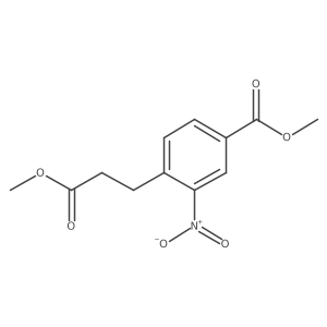 Methyl 4-(3-methoxy-3-oxopropyl)-3-nitrobenzoate结构式