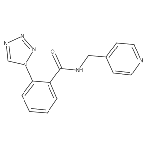 N-(pyridin-4-ylmethyl)-2-(1H-tetrazol-1-yl)benzamide Structure