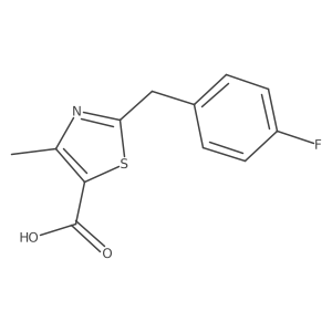 2-[(4-Fluorophenyl)methyl]-4-methyl-1,3-thiazole-5-carboxylic acid结构式