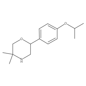 2-(4-Isopropoxyphenyl)-5,5-dimethylmorpholine Structure