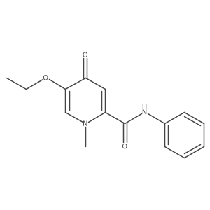 5-ethoxy-1-methyl-4-oxo-N-phenyl-1,4-dihydropyridine-2-carboxamide结构式