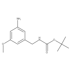 Tert-butyl 3-amino-5-methoxybenzylcarbamate结构式