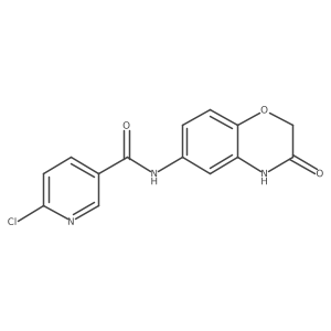 6-chloro-N-(3-oxo-3,4-dihydro-2H-1,4-benzoxazin-6-yl)pyridine-3-carboxamide Structure