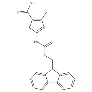 2-({[(9H-fluoren-9-yl)methoxy]carbonyl}amino)-4-methyl-1,3-thiazole-5-carboxylic acid Structure