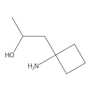 1-Amino-1-(2-hydroxypropan-1-yl)cyclobutane Structure