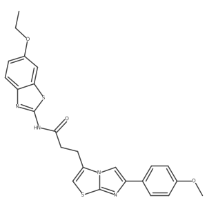 N-(6-ethoxybenzo[d]thiazol-2-yl)-3-(6-(4-methoxyphenyl)imidazo[2,1-b]thiazol-3-yl)propanamide Structure