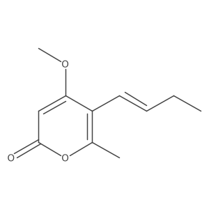5-(1-Buten-1-yl)-4-methoxy-6-methyl-2H-pyran-2-one结构式