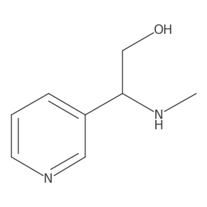 2-(Methylamino)-2-(pyridin-3-yl)ethan-1-ol Structure