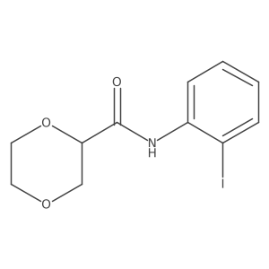 N-(2-iodophenyl)-1,4-dioxane-2-carboxamide Structure