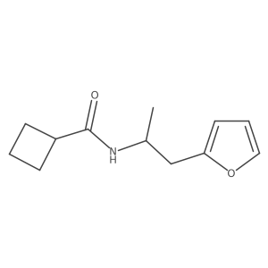 N-(1-(furan-2-yl)propan-2-yl)cyclobutanecarboxamide Structure