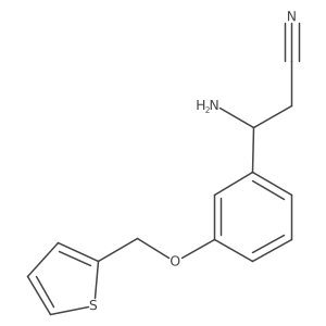 (I(2)S)-I(2)-Amino-3-(2-thienylmethoxy)benzenepropanenitrile Structure