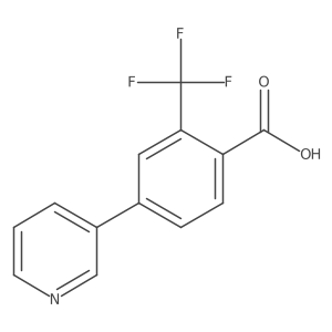 4-(Pyridin-3-yl)-2-(trifluoromethyl)benzoic acid Structure