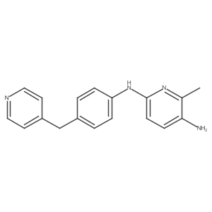 6-Methyl-N2-[4-(4-pyridinylmethyl)phenyl]-2,5-pyridinediamine结构式