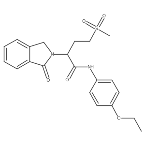 N-(4-Ethoxyphenyl)-4-methanesulfonyl-2-(1-oxo-2,3-dihydro-1H-isoindol-2-YL)butanamide结构式