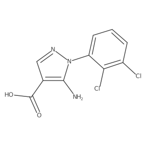 5-Amino-1-(2,3-dichlorophenyl)pyrazole-4-carboxylic acid Structure