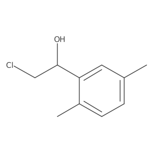 2-Chloro-1-(2,5-dimethylphenyl)ethan-1-ol结构式