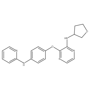 3-[4-(2-Pyridinylamino)phenoxy]-N-(tetrahydro-3-furanyl)-2-pyrazinamine Structure