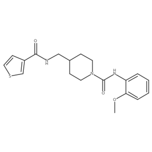 N-(2-methoxyphenyl)-4-((thiophene-3-carboxamido)methyl)piperidine-1-carboxamide Structure