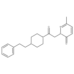 6-methyl-2-(2-oxo-2-(4-phenethylpiperazin-1-yl)ethyl)pyridazin-3(2H)-one Structure