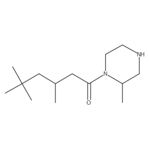 3,5,5-Trimethyl-1-(2-methylpiperazin-1-yl)hexan-1-one Structure