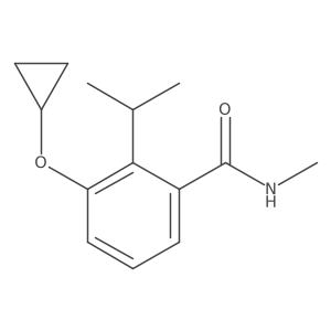 3-Cyclopropoxy-2-isopropyl-N-methylbenzamide结构式