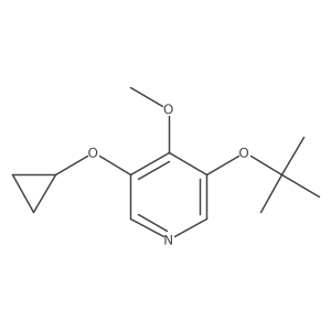 3-Tert-butoxy-5-cyclopropoxy-4-methoxypyridine Structure