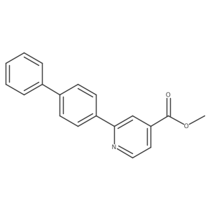 Methyl 2-[1,1'-biphenyl]-4-yl-4-pyridinecarboxylate结构式