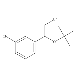 1-(2-Bromo-1-(tert-butoxy)ethyl)-3-chlorobenzene Structure