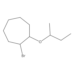 1-Bromo-2-(butan-2-yloxy)cycloheptane Structure