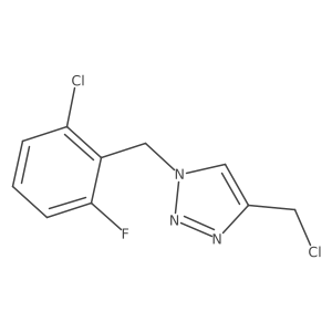 1-[(2-chloro-6-fluorophenyl)methyl]-4-(chloromethyl)-1H-1,2,3-triazole结构式