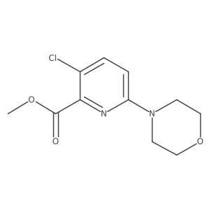 Methyl 3-chloro-6-morpholin-4-ylpyridine-2-carboxylate结构式