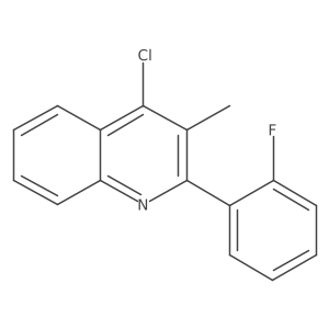 4-Chloro-2-(2-fluorophenyl)-3-methylquinoline Structure