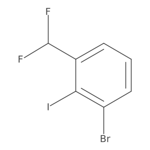 1-Bromo-3-(difluoromethyl)-2-iodobenzene Structure