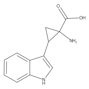 1-Amino-2-(1H-indol-3-yl)cyclopropanecarboxylic acid Structure
