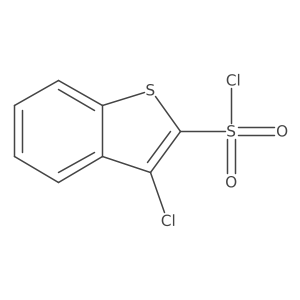 3-Chloro-1-benzothiophene-2-sulfonyl chloride结构式
