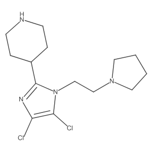 4-(4,5-dichloro-1-(2-(pyrrolidin-1-yl)ethyl)-1H-imidazol-2-yl)piperidine Structure