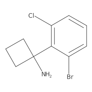 1-(2-Bromo-6-chlorophenyl)cyclobutan-1-amine Structure