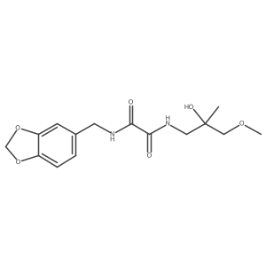 N1-(benzo[d][1,3]dioxol-5-ylmethyl)-N2-(2-hydroxy-3-methoxy-2-methylpropyl)oxalamide Structure