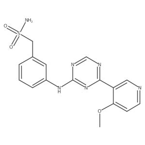 3-[(4-(4-Methoxypyridin-3-yl)-1,3,5-triazin-2-yl)amino]benzenemethanesulfonamide Structure